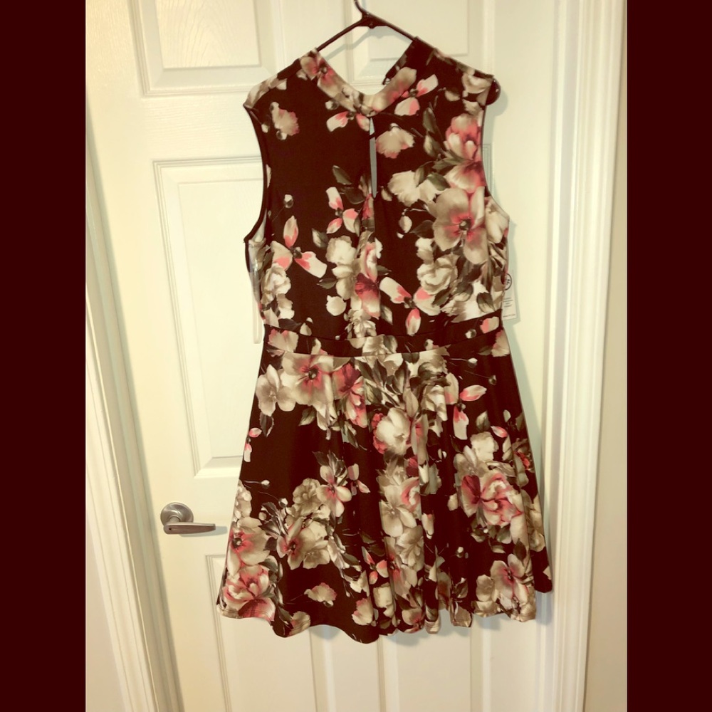 Felicity Winter Floral Flare Dress